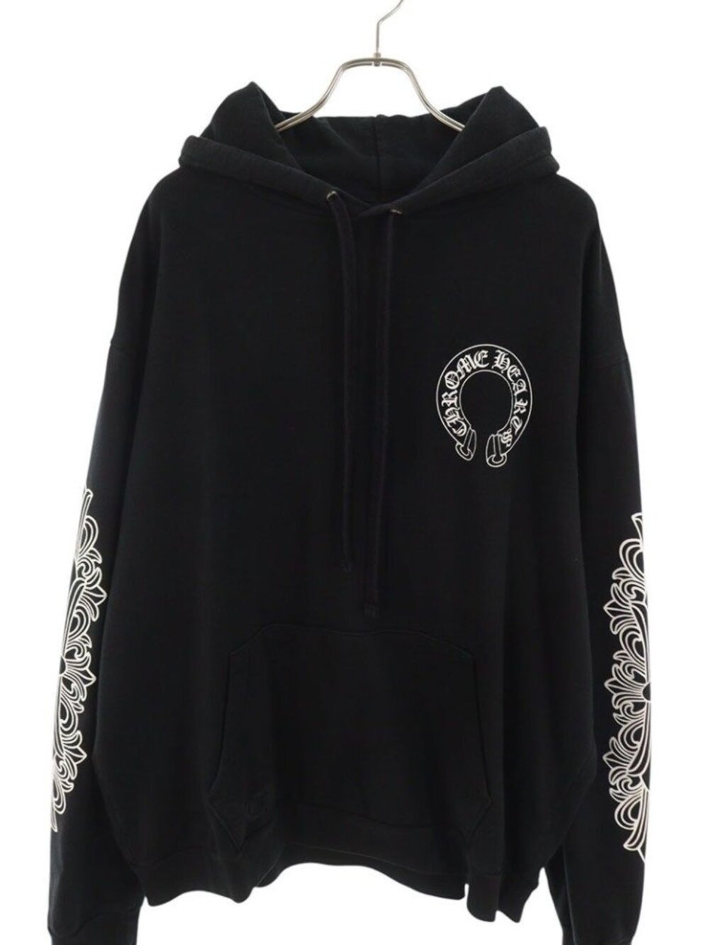 Chrome Hearts Sweatshirt Plvr Sleeves Floral Back Horseshoe Print Pullover